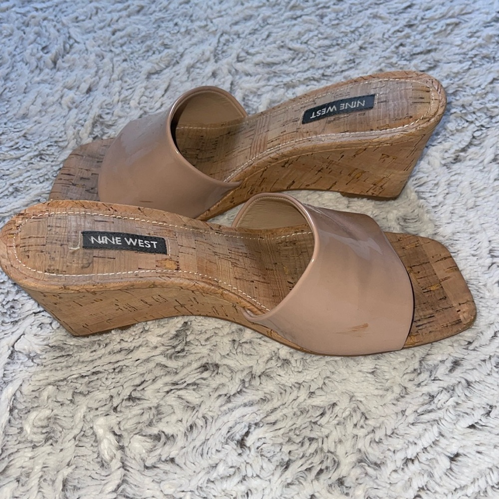 Nine West women wedge sandals. Worn only a few times, good condition. Size 7